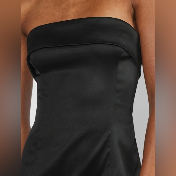 ARITZIA Ten Shimmer Satin Tube Dress sz 4 - Picture 8 of 9